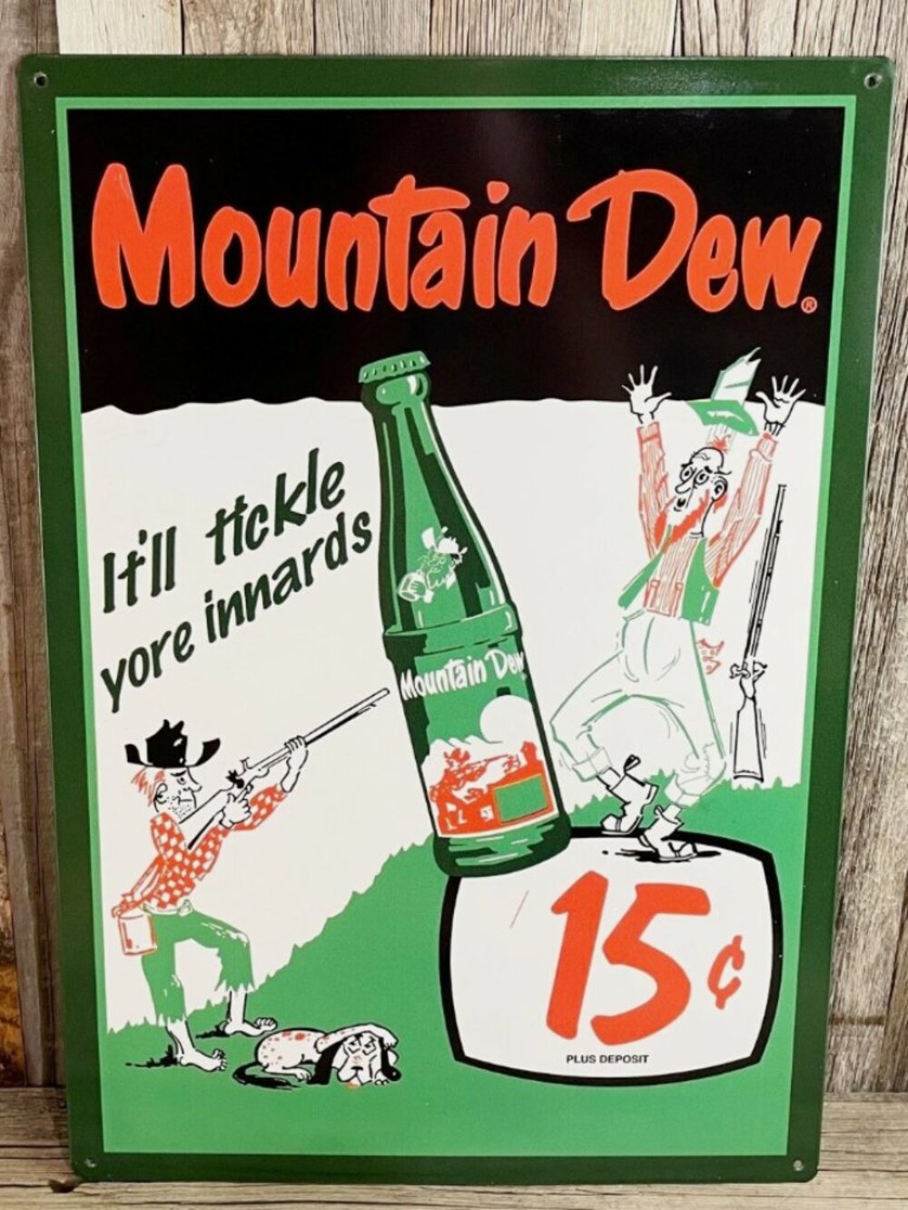 Vintage Mountain Dew Metal Sign-- like or make an offer for discounted shipping!